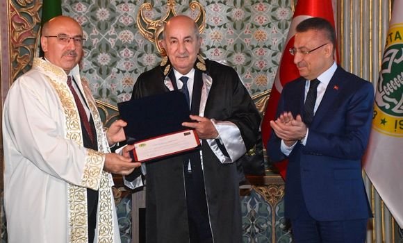 تقليد الرئيس تبون درجة الدكتوراه الفخرية من جامعة اسطنبول