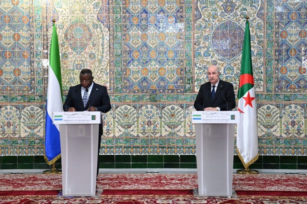 سيراليون تدعم الحل الأممي في ملف الصحراء الغربية -رئيس الجمهورية يكشف ورقة طريق عهدة الجزائر في مجلس الأمن