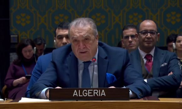 العدوان الصهيوني على غزة: الجزائر تتطلع لإلتزام جميع الأطراف بالقرار الذي تبناه مجلس الأمن